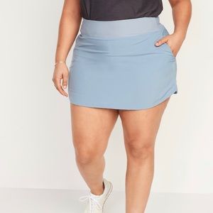 High-waisted stretch tech Skort